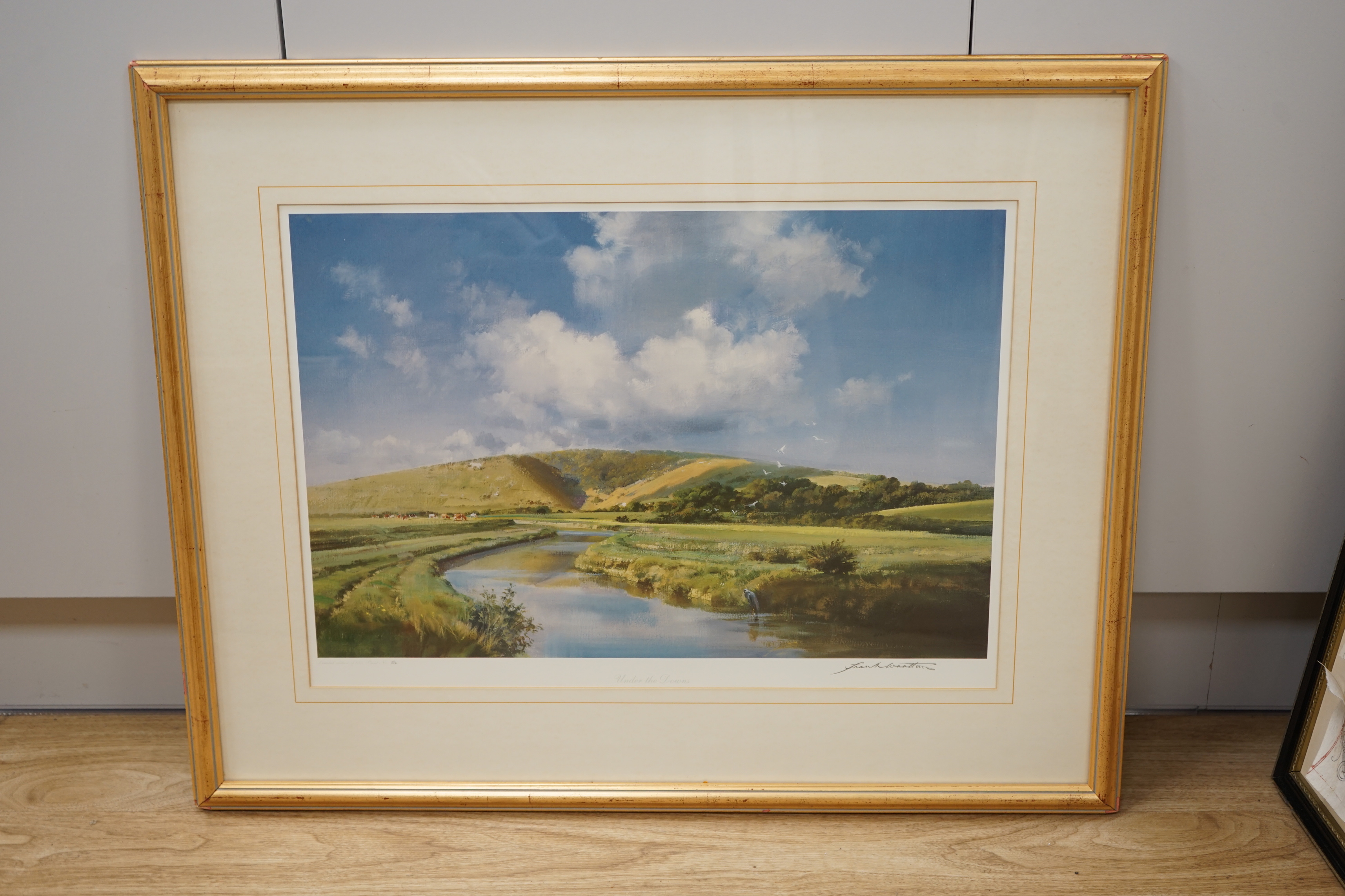 Frank Wootton (1911-1998), colour print, 'Under the Downs', limited edition 52/850, signed in pencil, overall 39 x 54cm